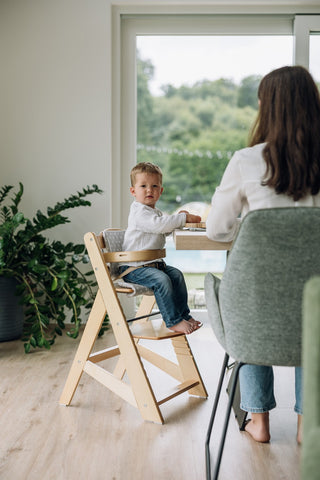 FreeON High chair Toby Plus with tray and cushion, wooden, nature