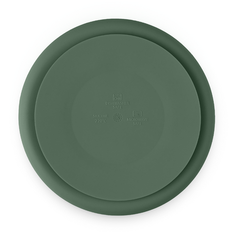 Silicone divided plate round Take&Match 6m+