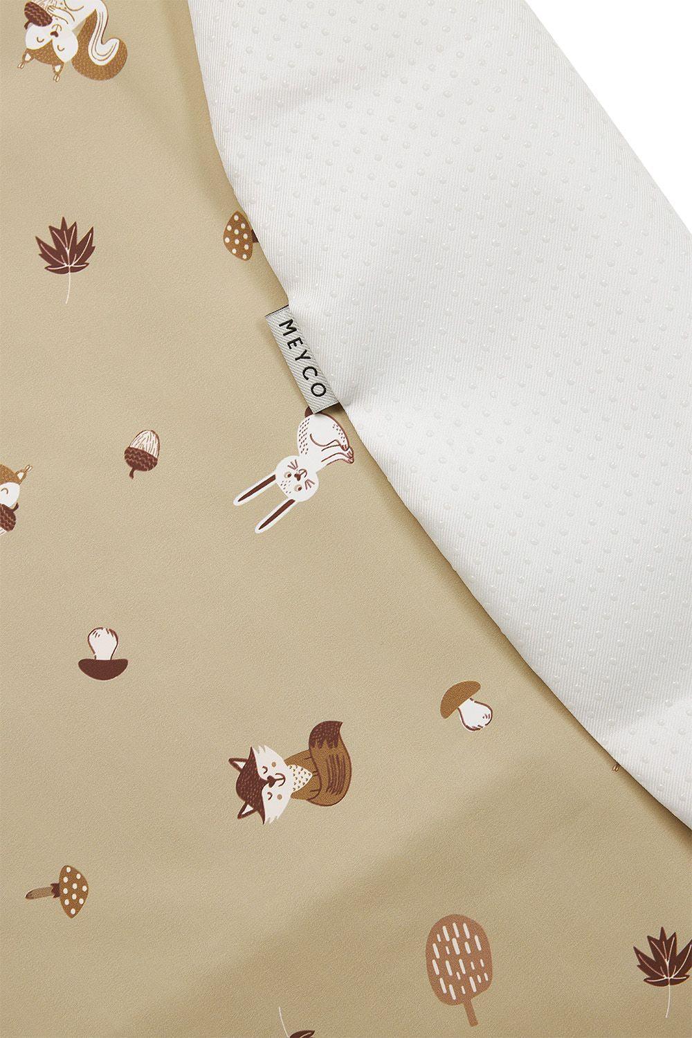 Meyco Baby Highchair Splat Mat Forest Animals - Sand - Mari Kali Stores Cyprus