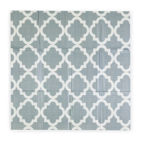 PETITE&MARS Double-Sided Foldable Playmat 120x120 cm Ocean&Arabesca