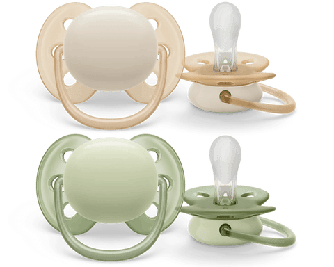 Philips Avent ultra soft Pacifier 0-6m Soft Boy x 2 - Mari Kali Stores Cyprus