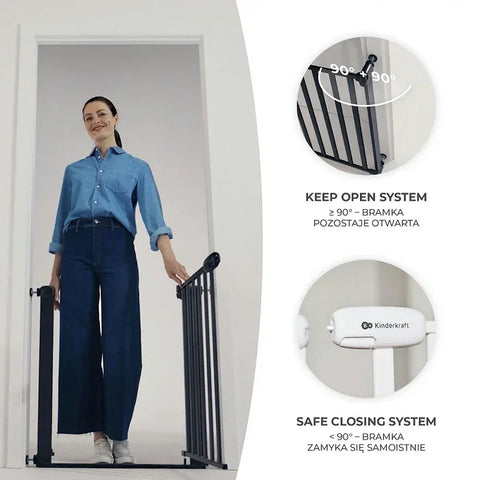 KinderKraft Child Safety Stair Gate LOCK&GO