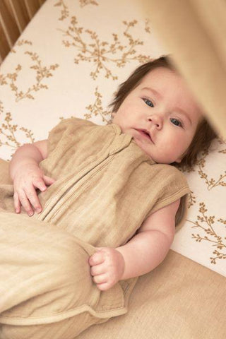 Meyco Sleeping Bag Pre-washed Muslin Uni - Sand - 90cm - Mari Kali Stores Cyprus