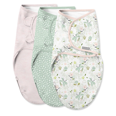 SwaddleMe Easy Change Baby Swaddle(3pack), Size 0-3 Months Shooting Stars - Peekaboo Panda