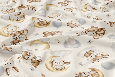 Baby Cot Summer Bed Sheets, 70x140cm, 3pc set