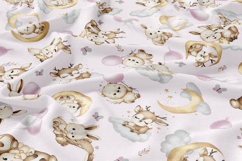 Baby Cot Summer Bed Sheets, 70x140cm, 3pc set