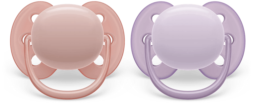 Avent ultra soft Soother 0-6m Girl x 2 - Mari Kali Stores Cyprus