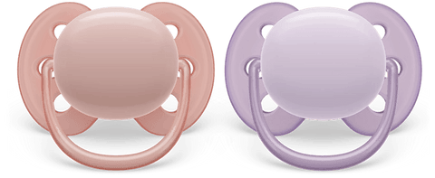Avent ultra soft Soother 0-6m Girl x 2 - Mari Kali Stores Cyprus