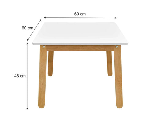 Bellamy Table Woody elegant white