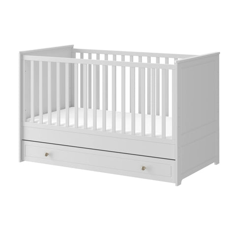Bellamy Marylou snow bliss cot bed 70x140 drawer
