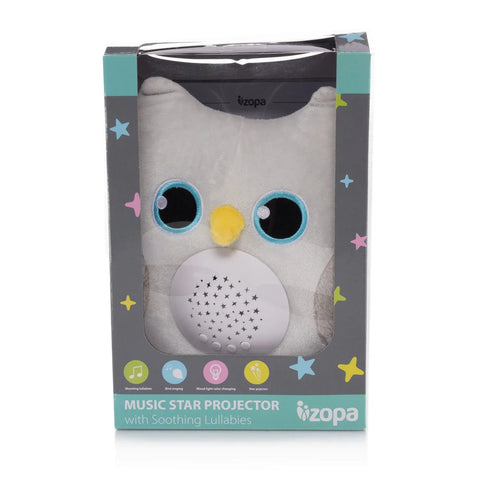 Zopa Owl plush toy with projector
