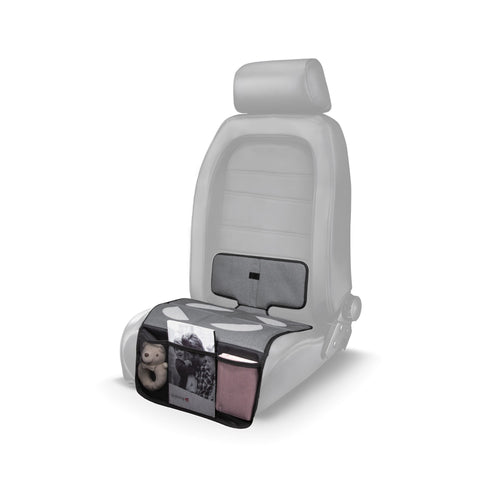 Car seat protector with tablet pocket washable