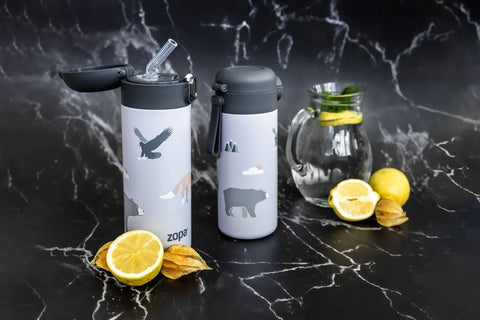 Zopa Thermo bottle with silicone holder and drinking spout 350 ml