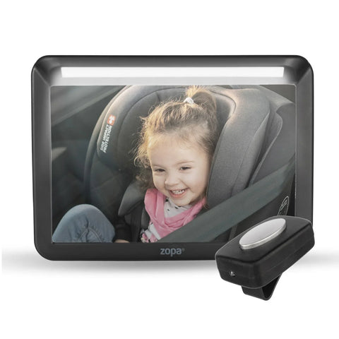 Zopa Mirror with LED lighting DELUXE, Black