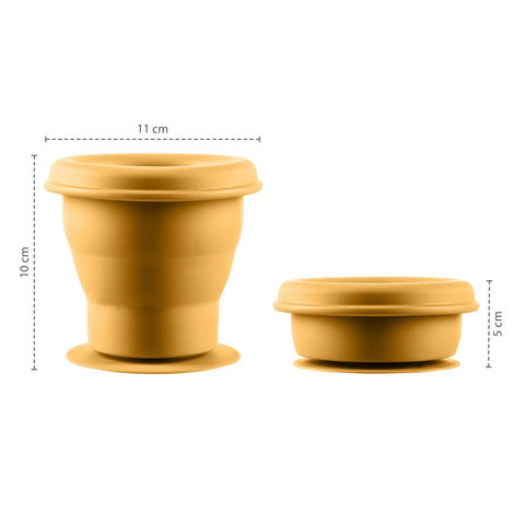 Zopa Silicone folding snack box with suction