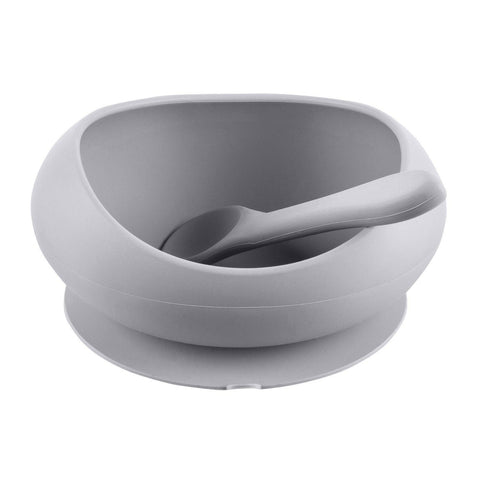 Silicone Baby Feeding Bowl with Suction + Spoon - Mari Kali Stores Cyprus