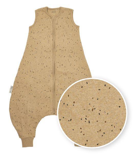 Meyco Baby Summer Sleep Overall Jumper Rib Mini Spot - Toffee Melange - 80cm - Mari Kali Stores Cyprus