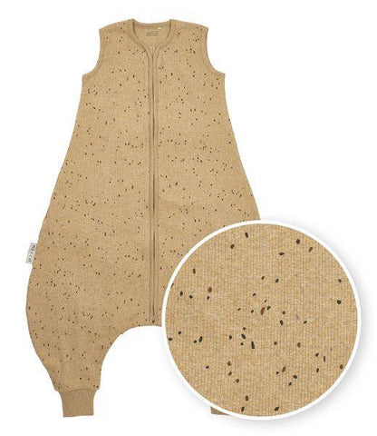 Meyco Baby Summer Sleep Overall Jumper Rib Mini Spot - Toffee Melange - 80cm - Mari Kali Stores Cyprus