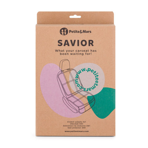 Petite&Mars Vehicle seat protector Savior 3 in 1