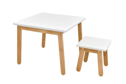 Bellamy Table Woody elegant white