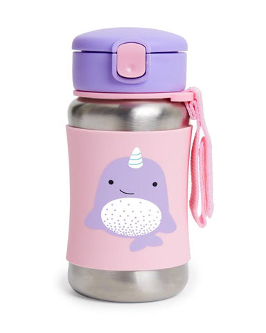 SKIP HOP Zoo SS Straw Bottle 350 ml- Narwhal