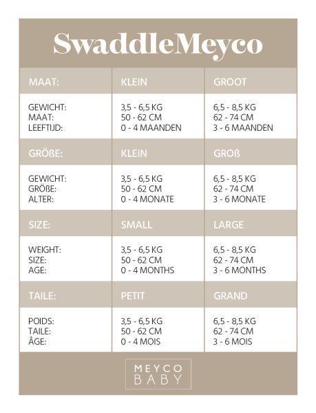 Meyco Swaddle Uni - Sand - 4-6 Months - Mari Kali Stores Cyprus