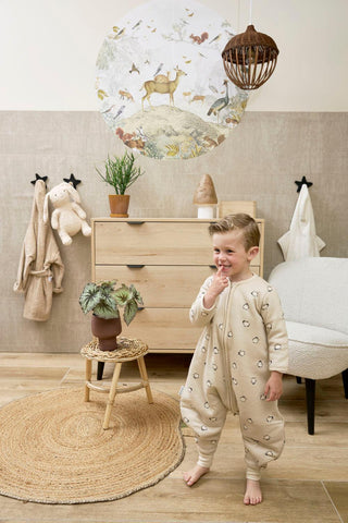Meyco Baby Winter Sleep Overall Jumper With Sleeves Penguin - Soft Sand - 92cm - Mari Kali Stores Cyprus