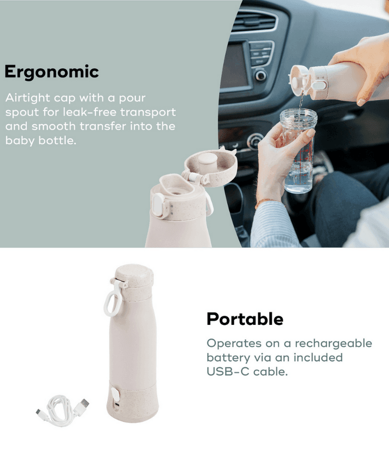 Babymoov MOOV & FEED Rechargeable Bottle Warmer - Mari Kali Stores Cyprus