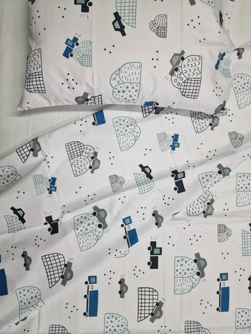 Baby Cot Summer Bed Sheets, 70x140cm, 3pc set