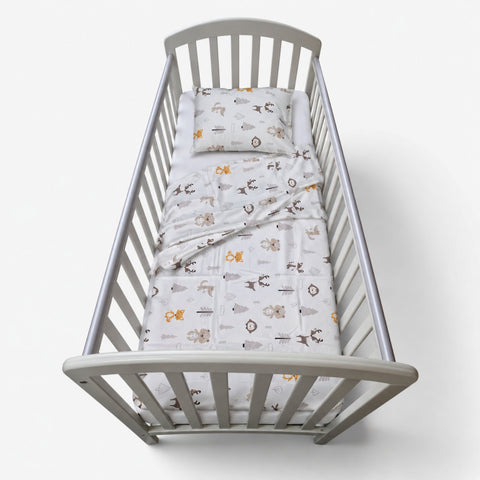Baby Cot Summer Bed Sheets, 70x140cm, 3pc set