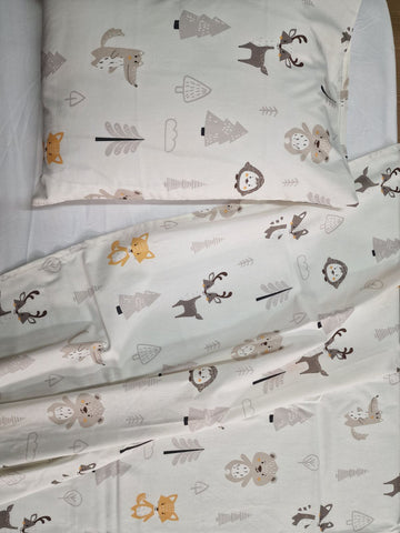 Baby Cot Summer Bed Sheets, 70x140cm, 3pc set