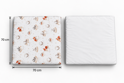 Mk Collection Baby Square 70x70cm fitted sheets, Winter flannel 2 pcs