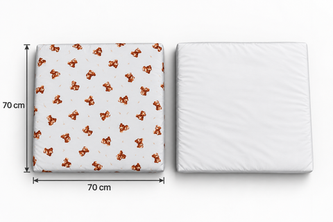 Mk Collection Baby Square 70x70cm fitted sheets, Winter flannel 2 pcs