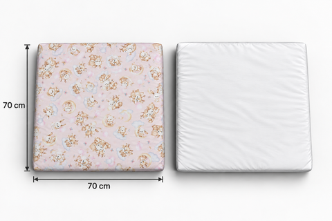 Mk Collection Baby Square 70x70cm fitted sheets, Winter flannel 2 pcs