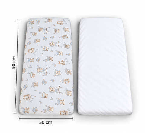 Mk Collection Baby Side Bed 50x90cm fitted sheets, 2 pcs, Winter flannel