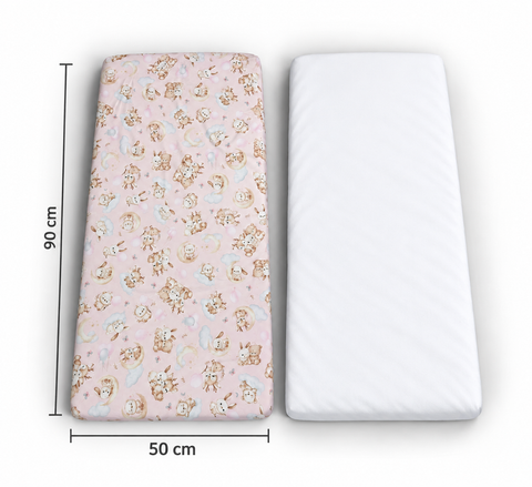 Mk Collection Baby Side Bed 50x90cm fitted sheets, 2 pcs, Winter flannel