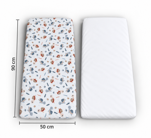 Mk Collection Baby Side Bed 50x90cm fitted sheets, 2 pcs, Winter flannel