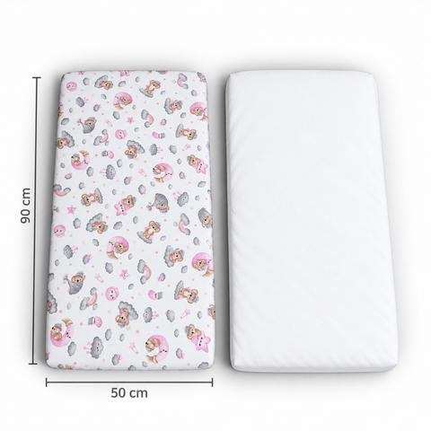 Mk Collection Baby Side Bed 50x90cm fitted sheets, 2 pcs, Winter flannel