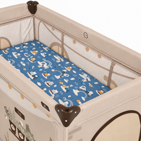 Mk Collection Baby Playpen Winter Bed Sheet – 60 × 120 cm, 1 PC, Flannel