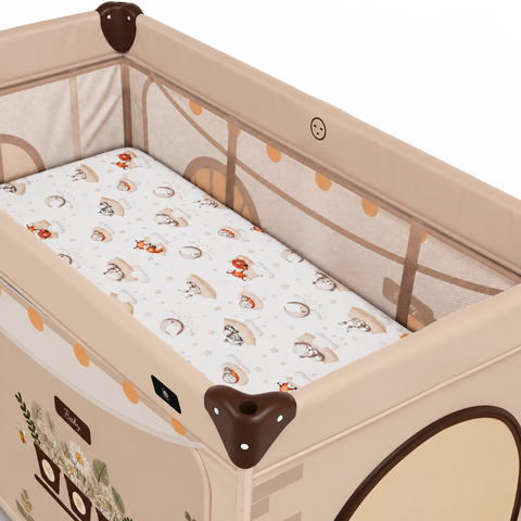 Mk Collection Baby Playpen Winter Bed Sheet – 60 × 120 cm, 1 PC, Flannel