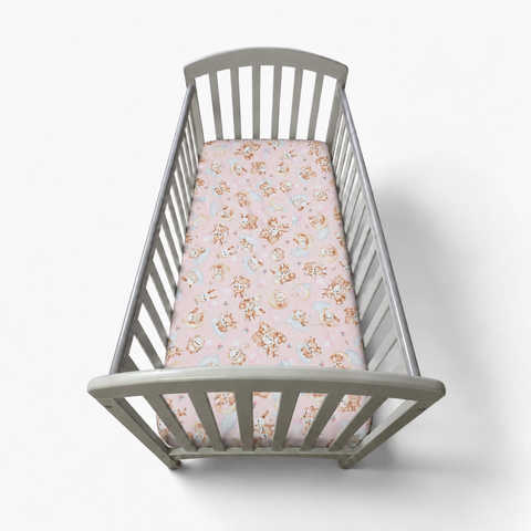 Mk Collection Baby Bed/Cot Winter Bed Sheet – 70 × 140 cm, 1 PC, Flannel