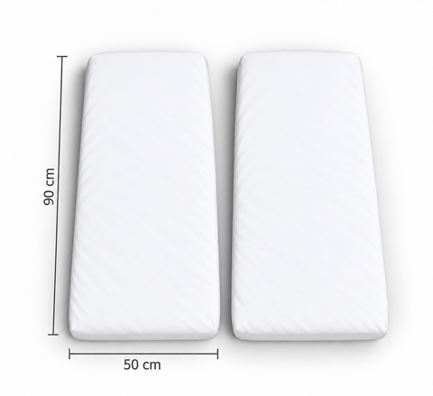 Mk Collection Baby Side Bed 50x90cm fitted sheets, 2 pcs, Winter flannel