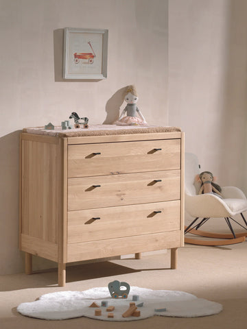 JAXX Forrest Chest of 3 Drawers Oak – Baby Room Dresser
