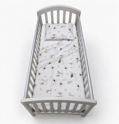 Baby Cot Summer Bed Sheets, 70x140cm, 3pc set