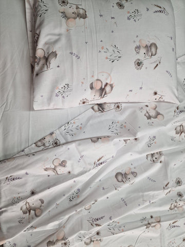 Baby Cot Summer Bed Sheets, 70x140cm, 3pc set