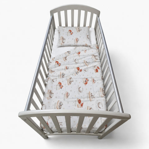 Baby Cot Summer Bed Sheets, 70x140cm, 3pc set