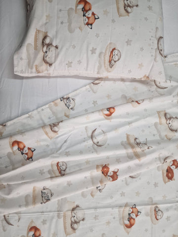 Baby Cot Summer Bed Sheets, 70x140cm, 3pc set