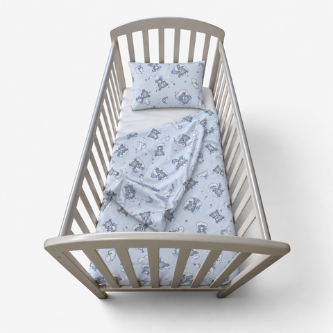 Mk Collection Baby Cot Winter Flannel Bed Sheets, 70x140cm, 3pc set