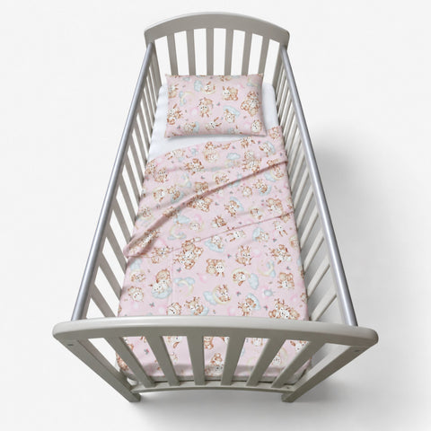 Baby Cot Summer Bed Sheets, 70x140cm, 3pc set