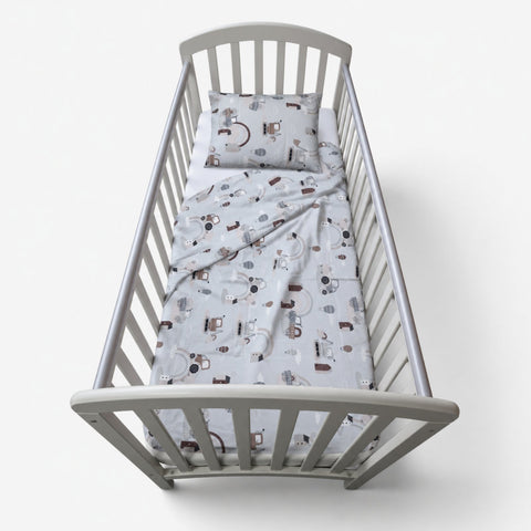 Baby Cot Summer Bed Sheets, 70x140cm, 3pc set